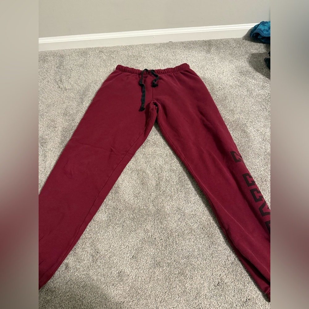 Maroon/Burgundy Victorias Secret Pink Joggers